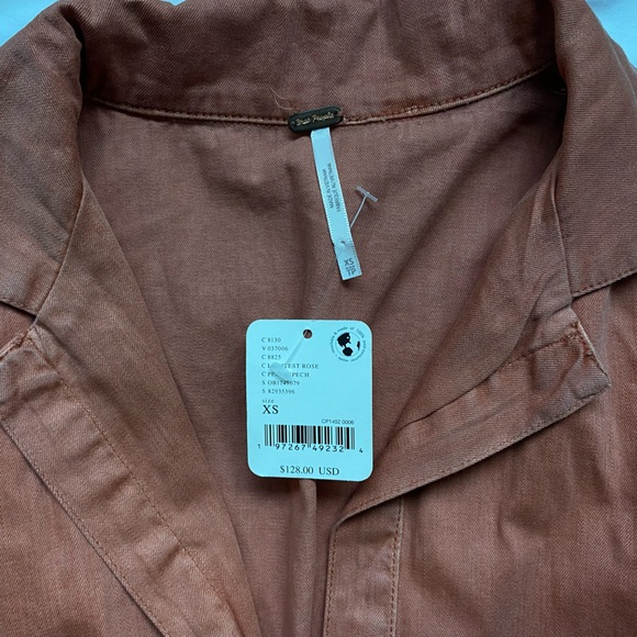 Free People CHESTER MINI DRESS IN LIGHTEST ROSE - Picture 8 of 14